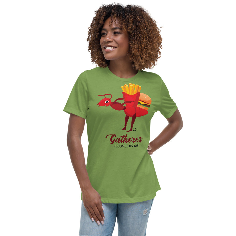 Gatherer Dark-Colored Women's Relaxed T-Shirt