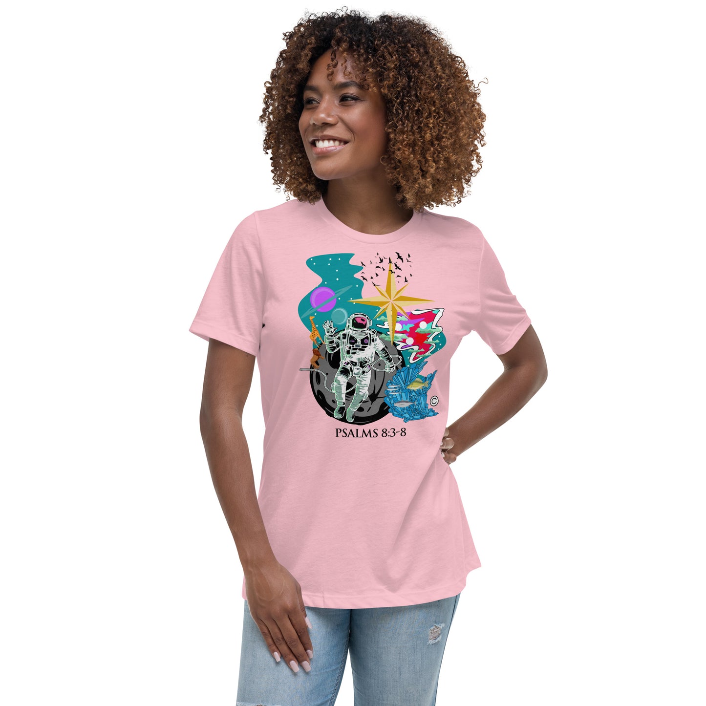 Psalm 8:3-8 Women's Relaxed T-Shirt