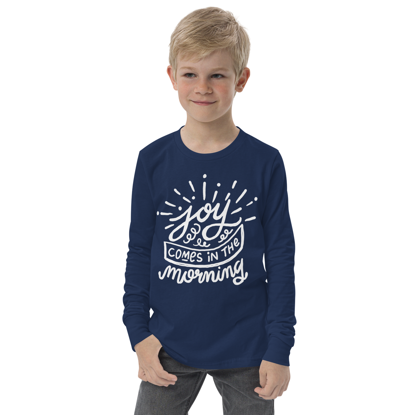 Joy Comes in the Morning Youth Long Sleeve Tee