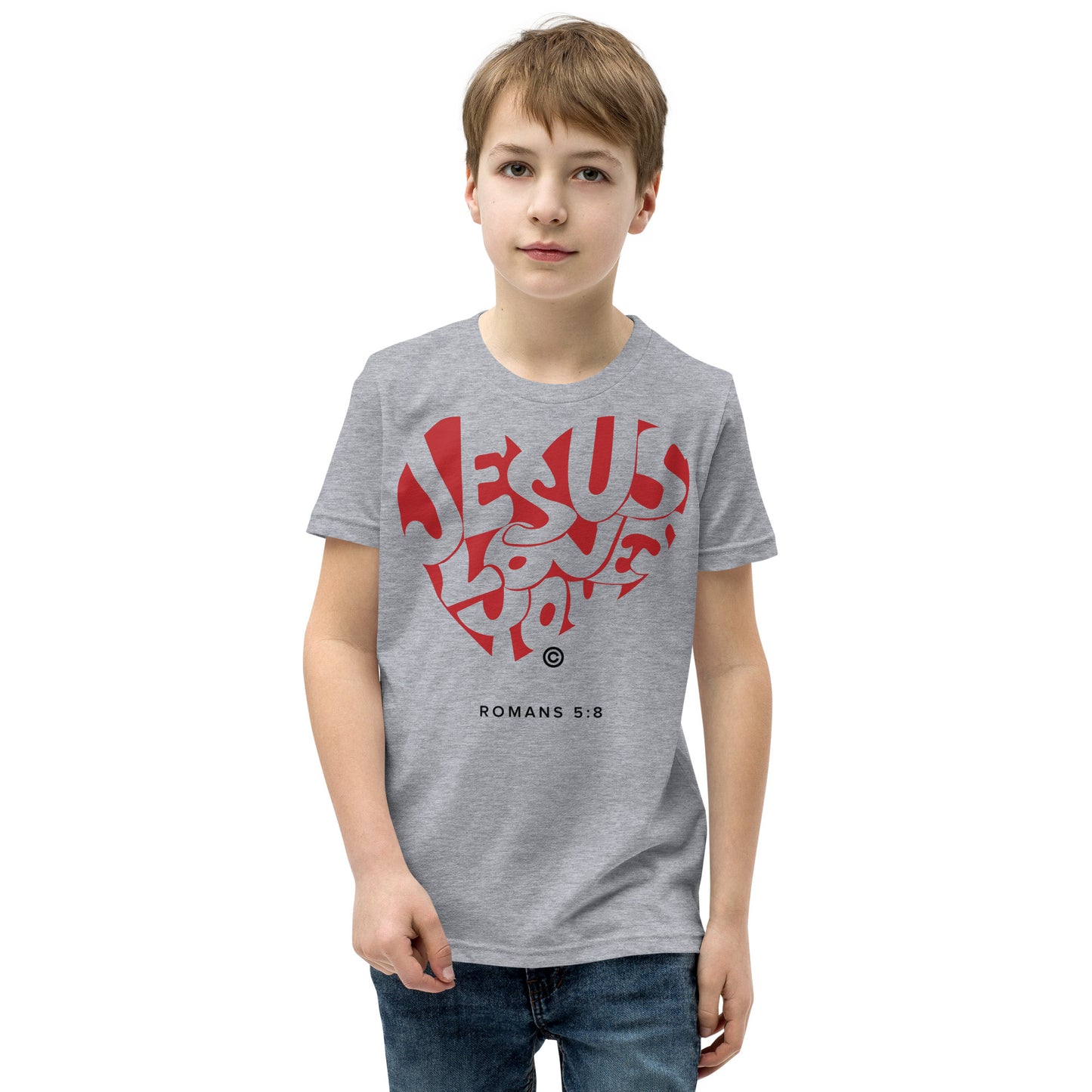 Jesus Loves You Youth Short Sleeve T-Shirt