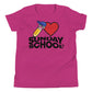 Sunday School Dark-Colored Youth Short Sleeve T-Shirt