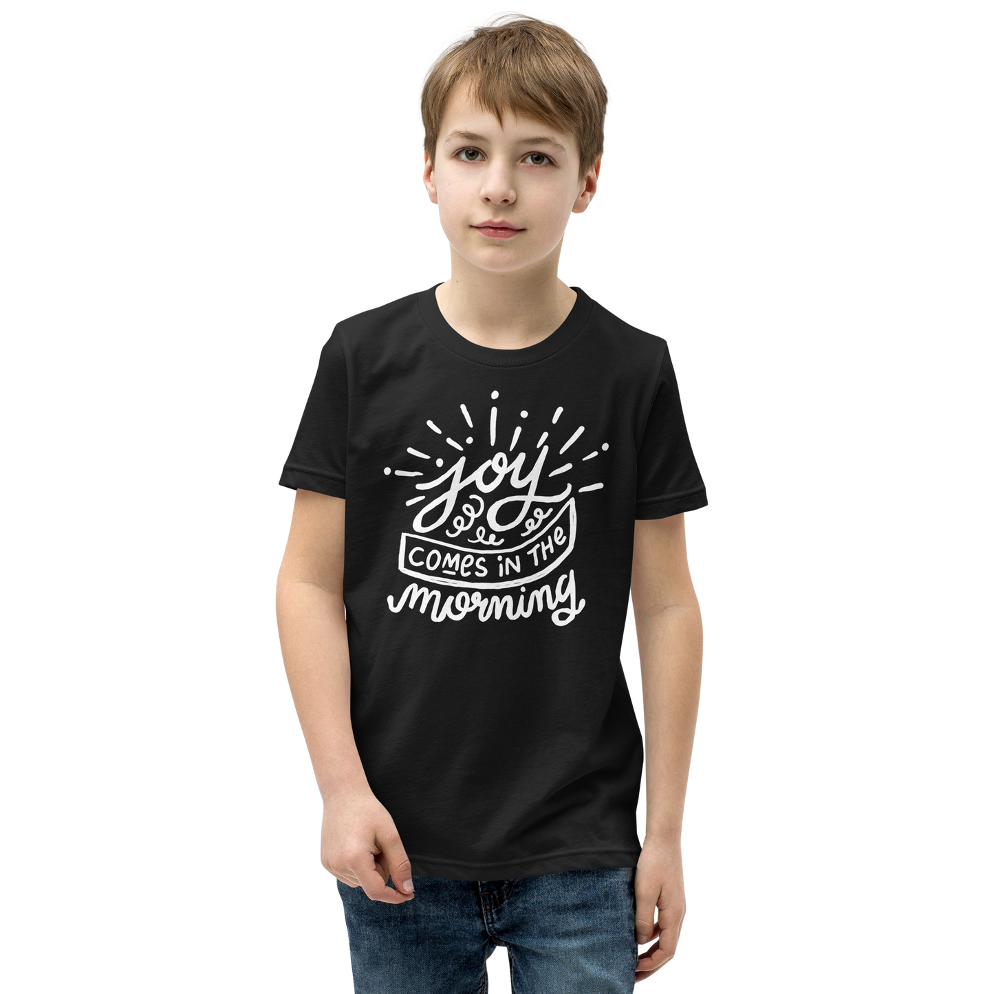 Joy Comes in the Morning Youth Short Sleeve T-Shirt
